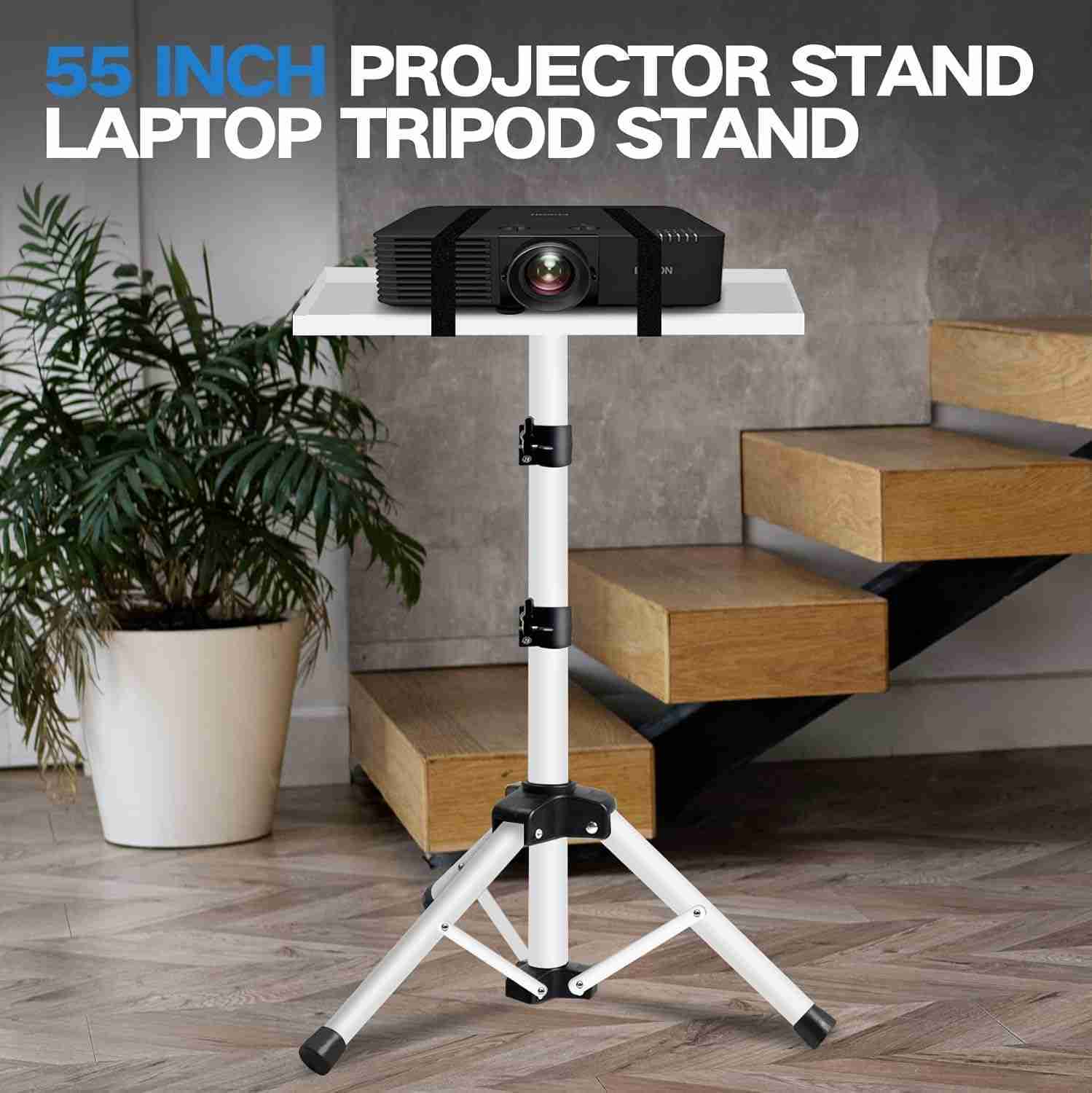 Projector Stand | 22 to 55” | White | Rental