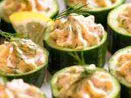 Salmon Mousse Cucumber (Large - Serves 35) | Purchase