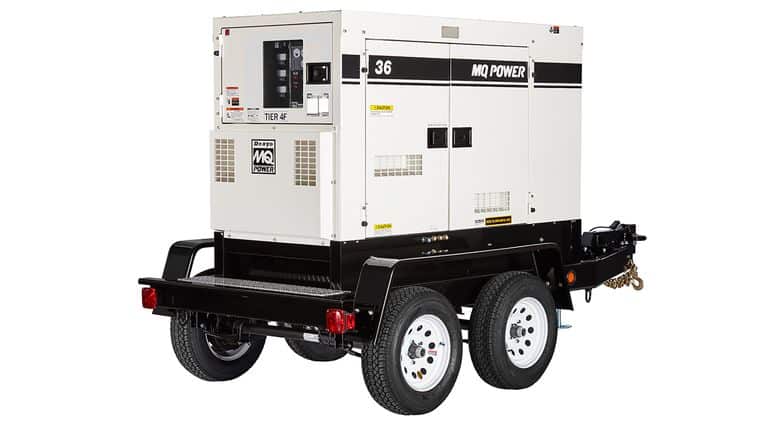 36 kW Single Phase generator with 1.0 power factor and 12/240 volt output. | Rental