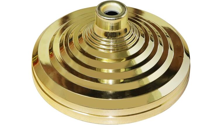 Part - Base Stand for flag indoor outdoor, flag stands for large flags pole ,base floor Hold 1.3'', 1.1''and 0.9'' Diameter floor stand for indoor flagpole base gold | Rental