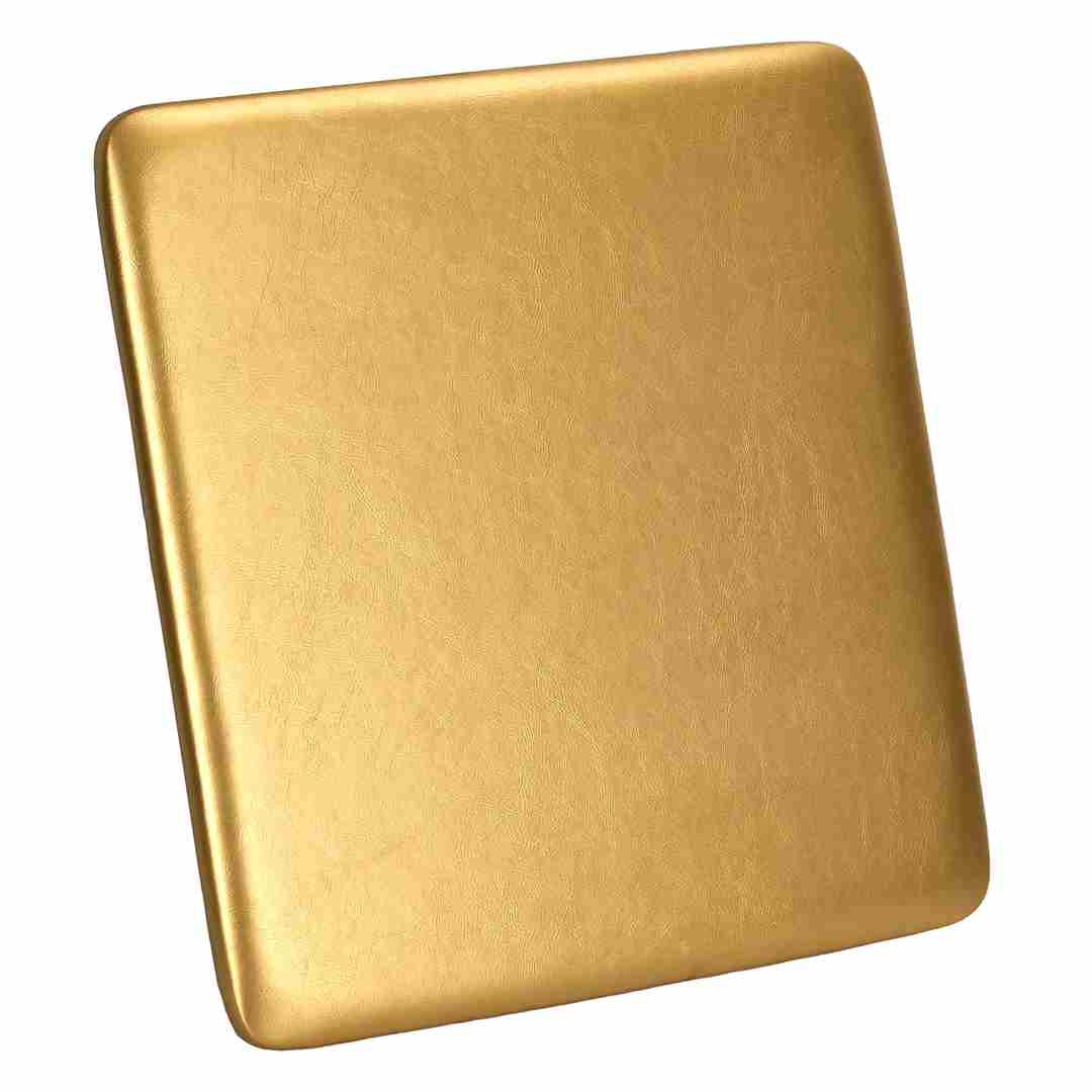 Gold 0.75" Vinyl Panel Cushion with SlipNot™ Technology for Clear Folding Chair | Rental