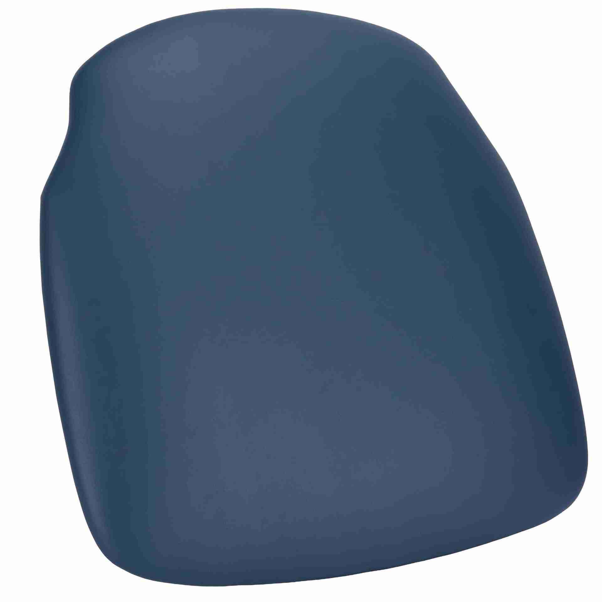 Navy Blue Vinyl 1.75" Thick Cross Back Cushion with SlipNot™ Technology | Rental