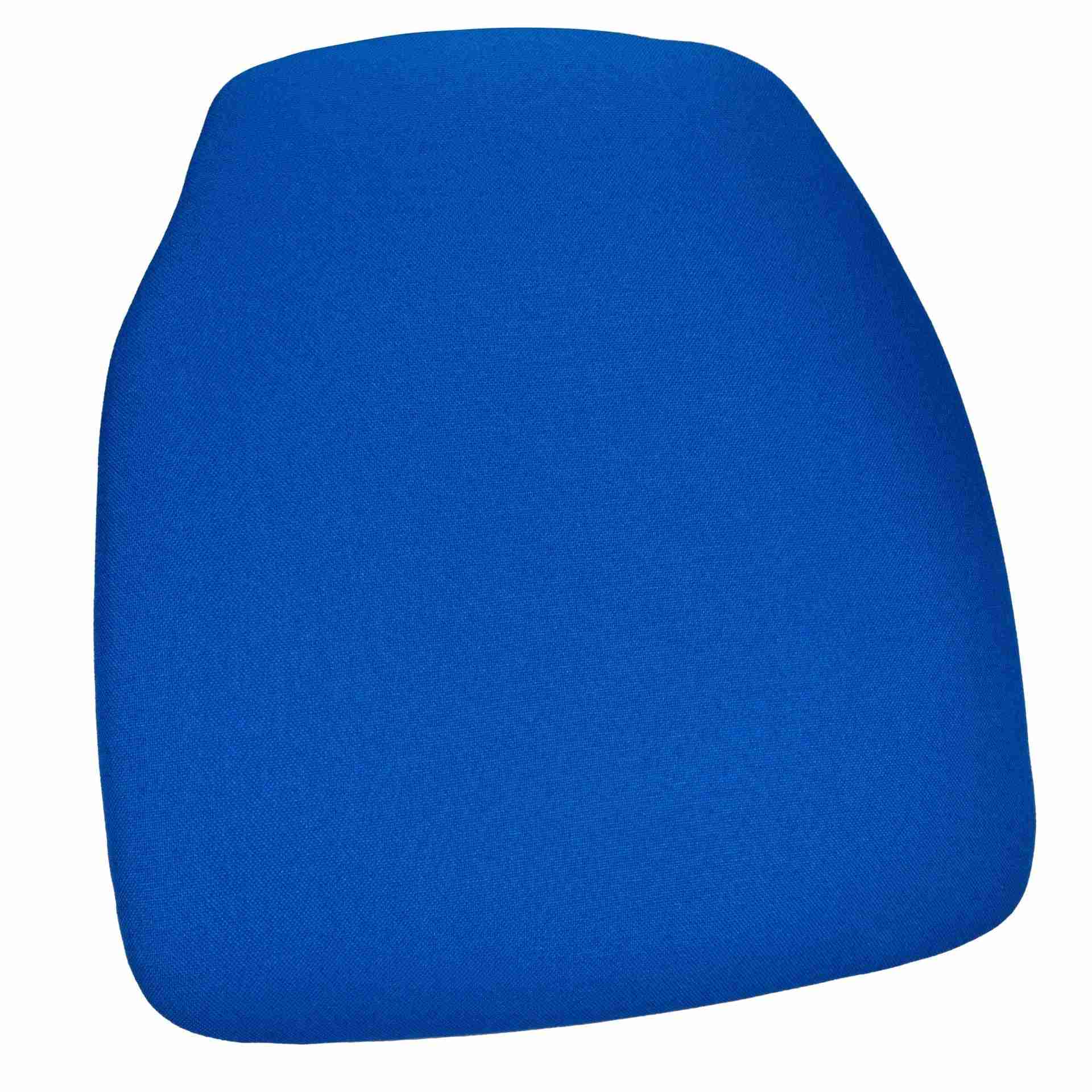 Royal Blue 1.75" Thick Fabric Panel Back Chiavari Chair Cushion and SlipNot™ Technology | Rental