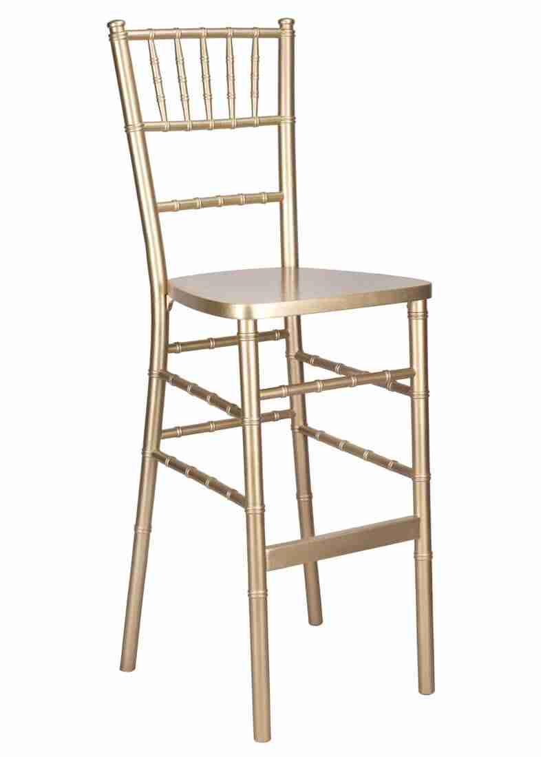 Sparkling Gold Champagne ToughWood™ Chiavari Barstool | Rental