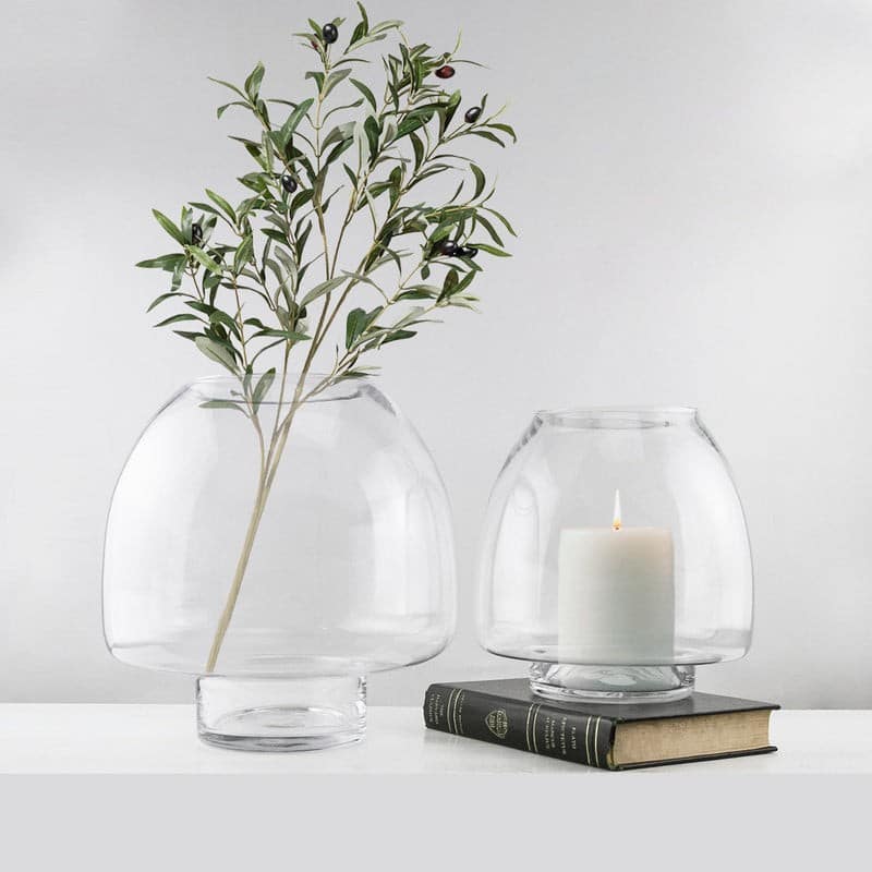 Clear Oval Vase | Rental