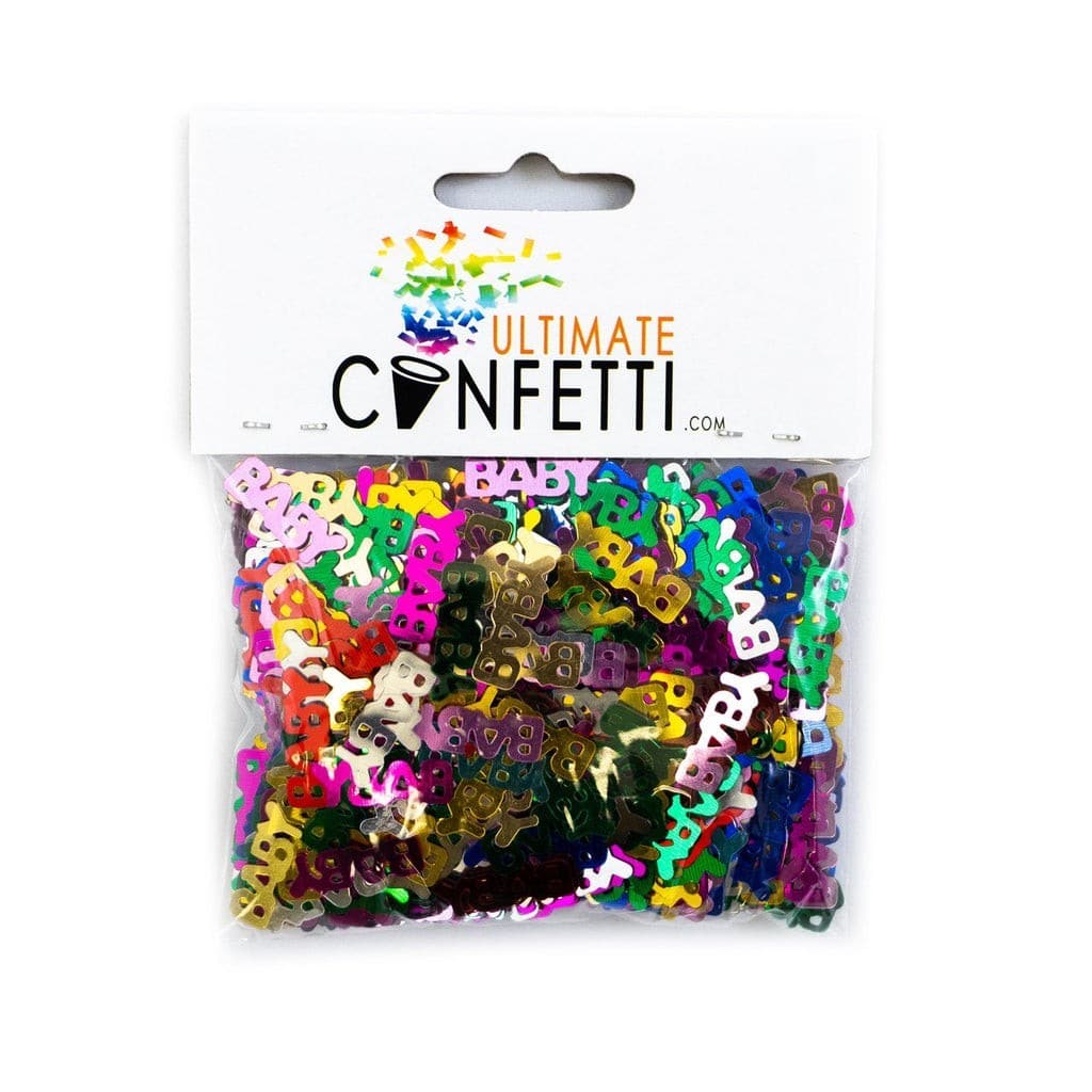 Multicolor "BABY" Shower - Table Confetti Decoration | Rental