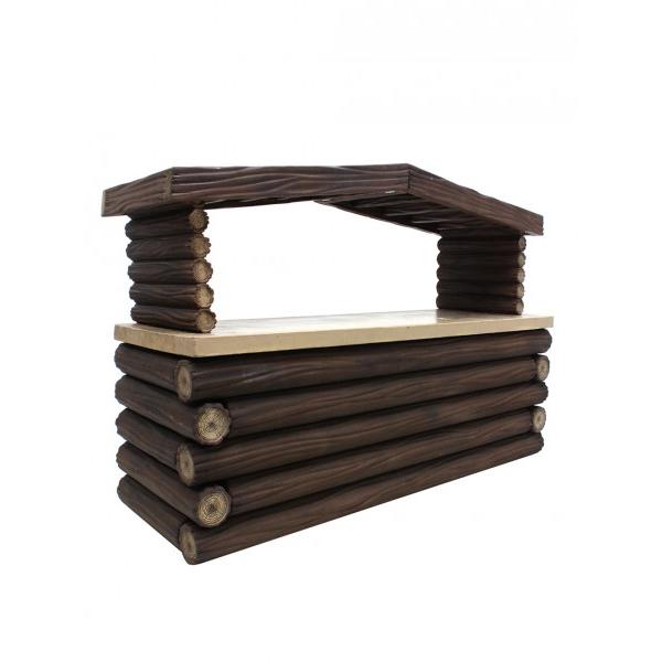 10' Log Fronted Bar | Rental
