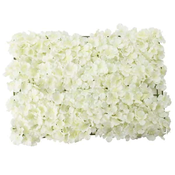 Decostar™ Artificial Hydrangea Flower Mat - 16" x 24" - Ivory | Rental