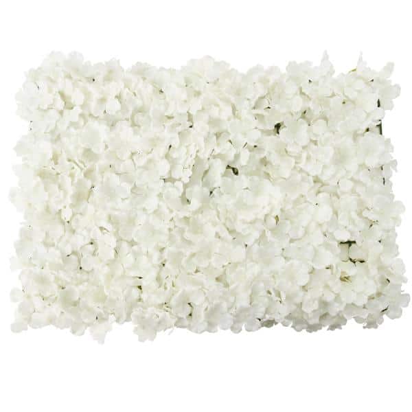Decostar™ Artificial Hydrangea Flower Mat - 16" x 24" - White | Rental