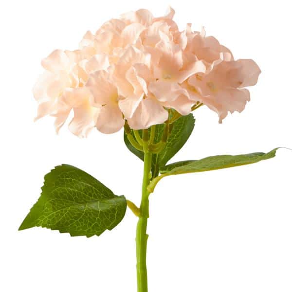 Decostar™ Artificial Hydrangea Stem - 14" Blush | Rental