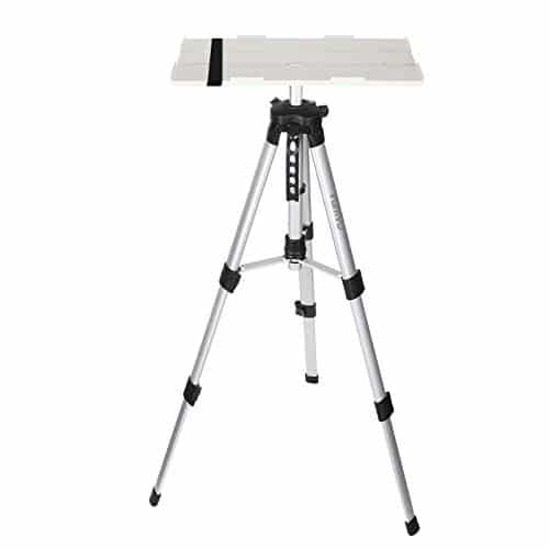 Vamvo Projector Stand, Portable Projector Tripod Laptop Stand with Case, Multi-Function Stand, DJ Equipment Holder Mount, Adjustable Height 16'' to 45'' with Tray, Suitable for Hom | Rental