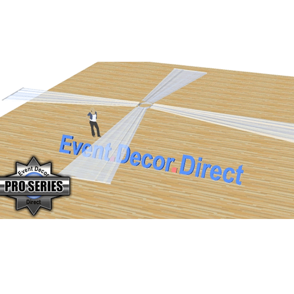 21ft 4-Panel Sheer Fabric Ceiling Draping in Assorted Colors | Rental