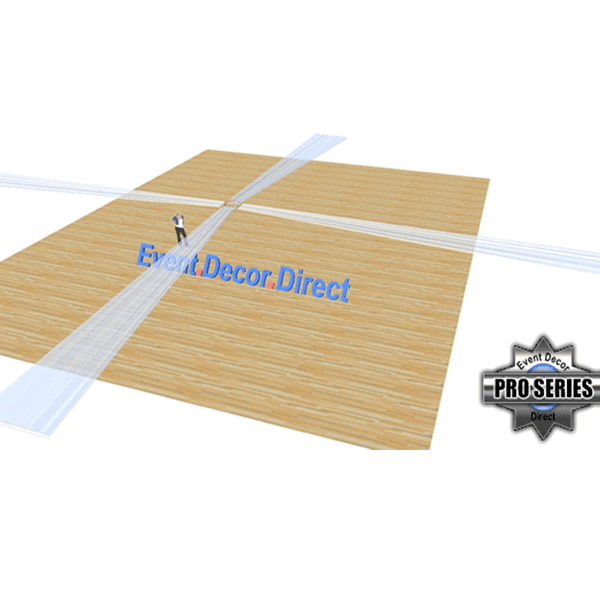 40ft 4-Panel Sheer Fabric Ceiling Draping in Assorted Colors | Rental