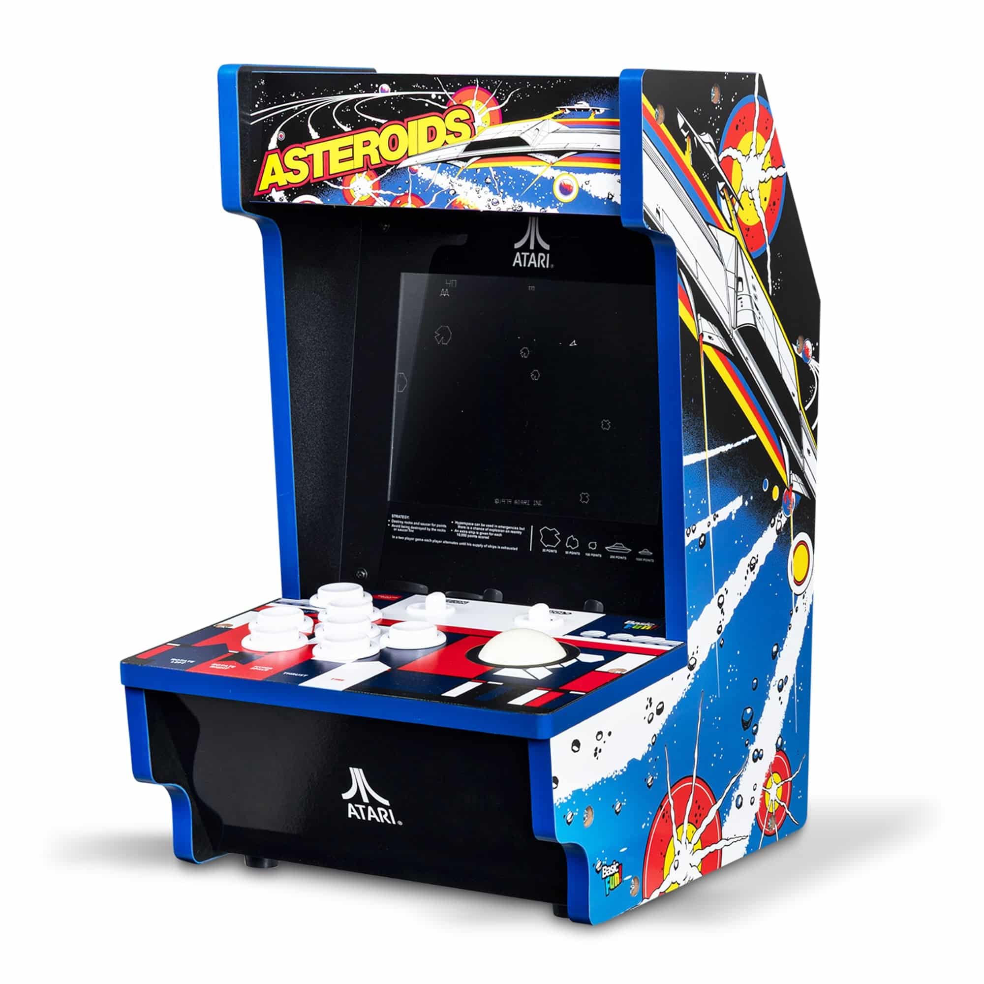 Atari Asteroids Counter Series Arcade Game with 8 Inch Screen | Rental Atari Asteroids Counter Series Arcade Game with 8 Inch Screen | Rental