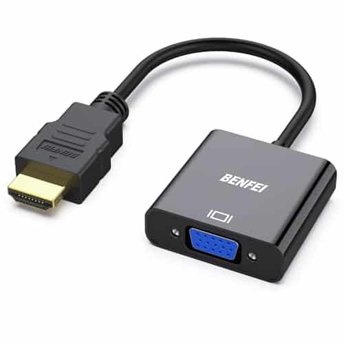 HDMI to VGA, Benfei Gold-Plated HDMI to VGA Adapter (Male to Female) Compatible for Computer, Desktop, Laptop, PC, Monitor, Projector, HDTV, Chromebook, Raspberry Pi, Roku, Xbox an | Rental