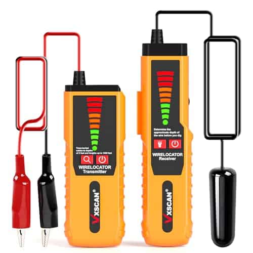 Underground Wire Locator, VXSCAN F04 Underground Wire Tracer Tone Generator Kit and Probe with Earphone, Buried Wire Locator Cable Tester for Locating Breakage Cables & Wires Dog F | Rental