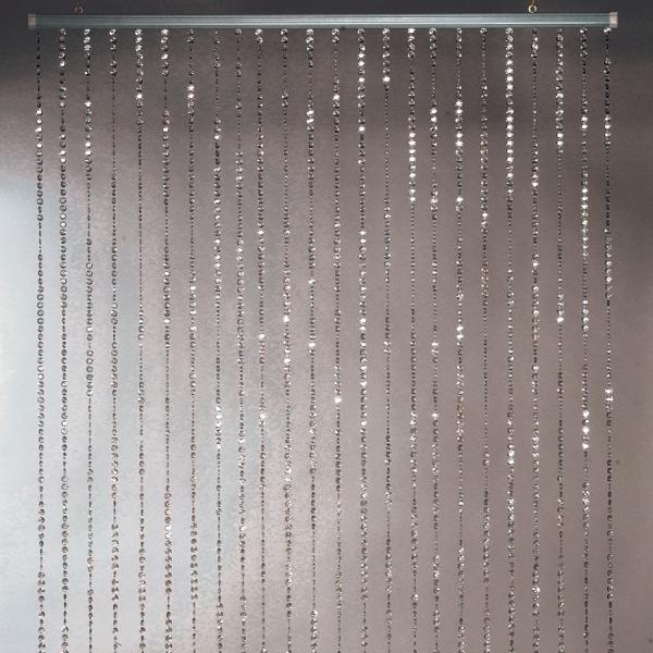 Decostar™ 6ft Diamond Cut Curtain - Silver | Rental