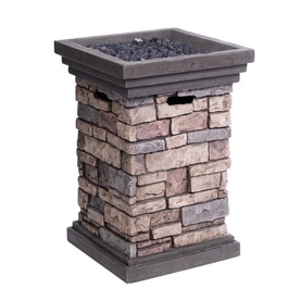 Fire Pit - Allen + Roth 30000 BTU 19-1/2" Canyon Ridge Composite Liquid Propane Fire Pit | Rental