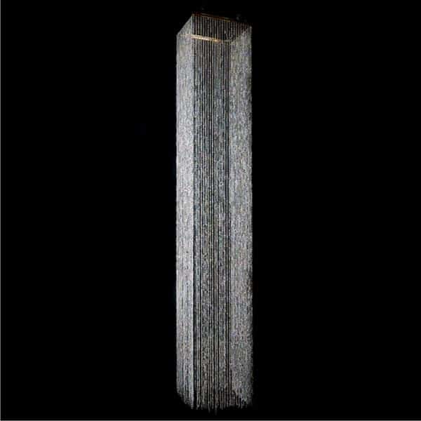 DecoStar™ 14ft Square Iridescent Crystal Column - STUNNING! | Rental