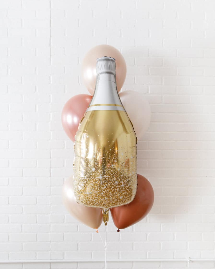 Canyoon Moon – Balloons with Gold Champagne Foil – bouquet of 6 | Purchase