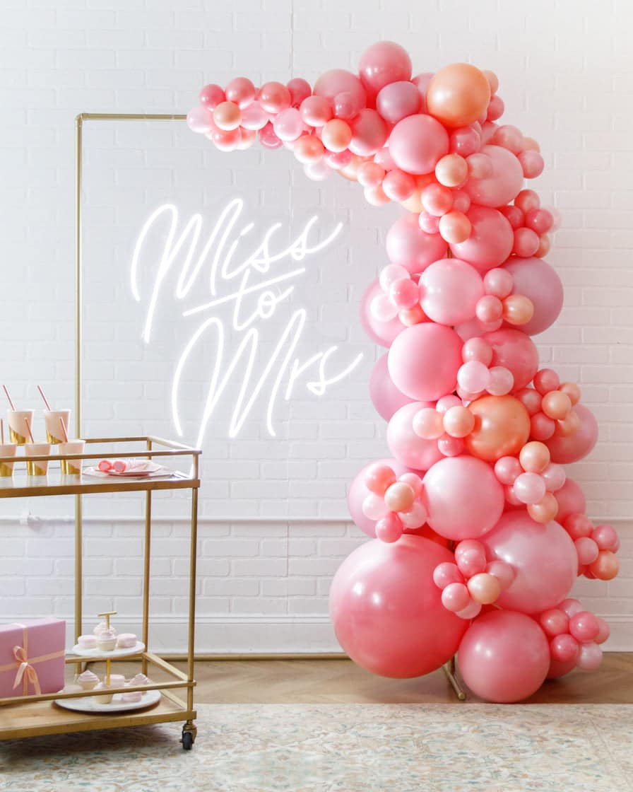 Rosé Bubbles – 4×6 Frame with Garland Install Piece and Neon Sign | Purchase Rosé Bubbles – 4×6 Frame with Garland Install Piece and Neon Sign | Purchase