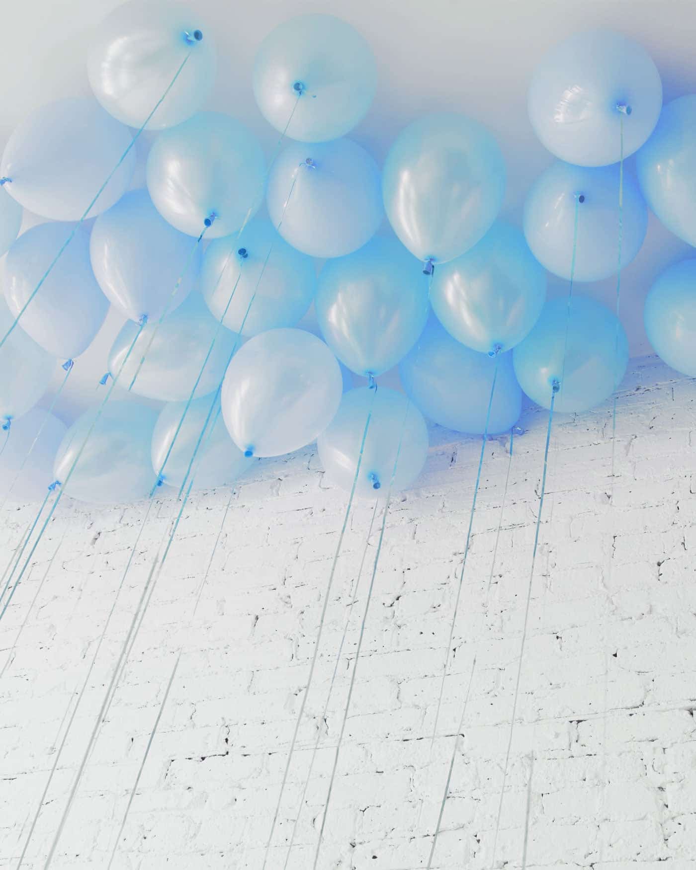 Light Blue Palette 11in Ceiling Balloons - set of 25 | Purchase