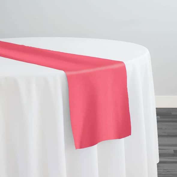 Premium Poly (Poplin) Table Runner in Burnt Orange 799 | Rental