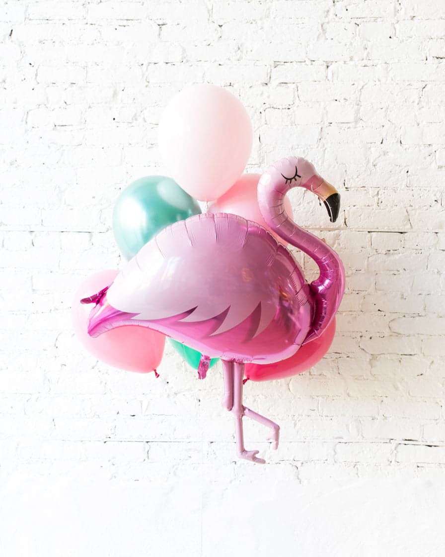 Flamingo Fling – Flamingo Foil and 11in Balloons – bouquet of 7 | Purchase