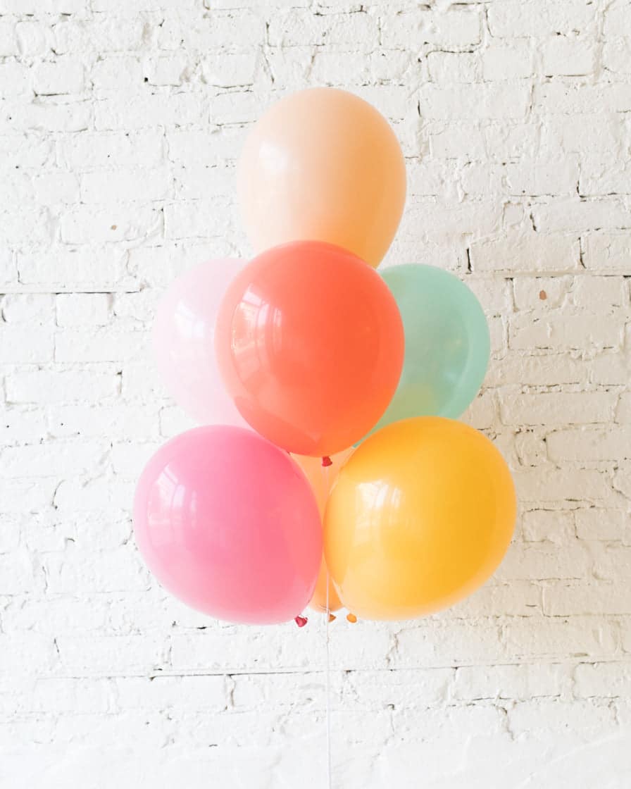 Colorful Bloom – 11in Balloons – bouquet of 7 | Purchase