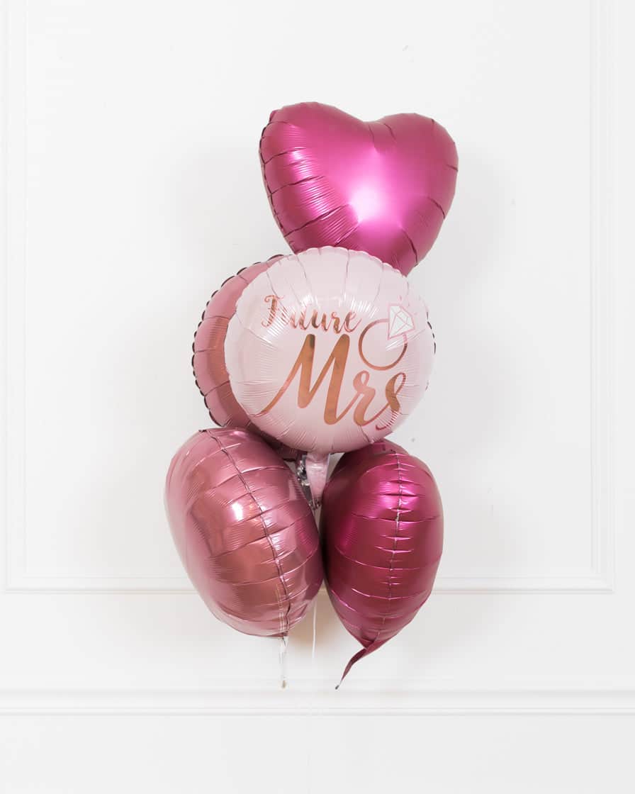 Bridal Office Party – All Foil Balloons – Bouquet of 5 | Purchase