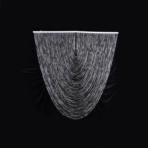 DecoStar™ Jewel Crystal Iridescent Diamond Cut Swag Curtain - 4ft wide by 4ft Tall | Rental