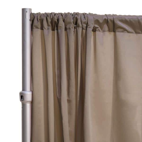 *FR* LUXE Satin Drape Panel by Eastern Mills (59″ Wide) w/ 4″ Sewn Rod Pocket – Pebble | Rental *FR* LUXE Satin Drape Panel by Eastern Mills (59″ Wide) w/ 4″ Sewn Rod Pocket – Pebble | Rental