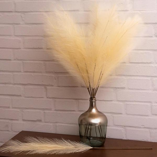 Faux Pampas Grass - 6 Stems - 38" Long - Sand | Rental