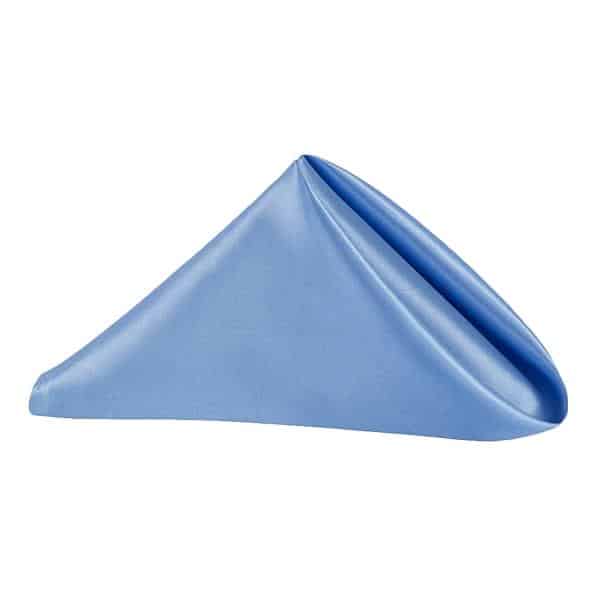 Sleek Satin Napkin 20"x20" - Cornflower/Serenity | Rental