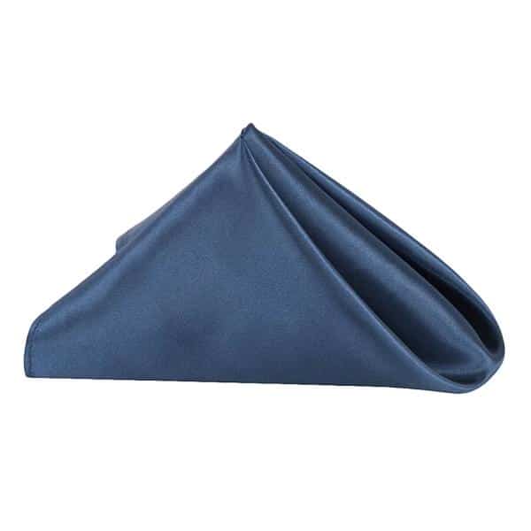 Sleek Satin Napkin 20"x20" - Navy Blue | Rental