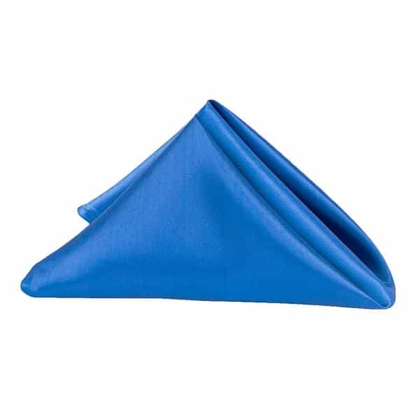 Sleek Satin Napkin 20"x20" - Royal Blue | Rental