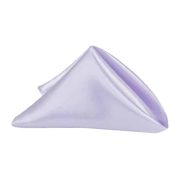 Sleek Satin Napkin 20"x20" - Lavender | Rental