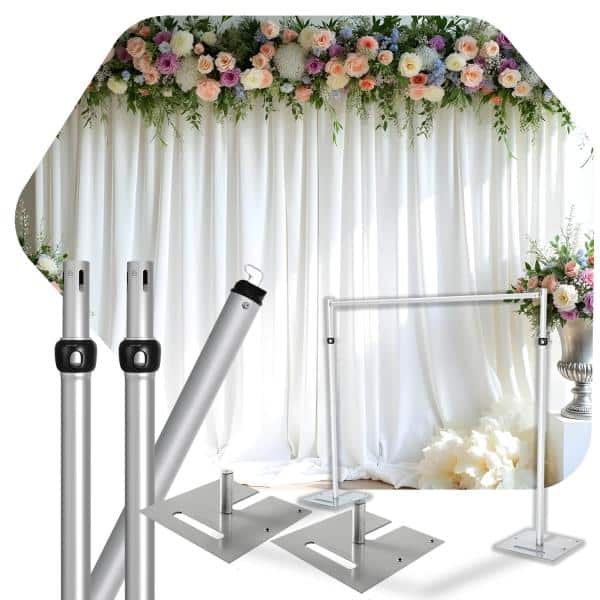 1-Panel Pipe and Drape Kit / Backdrop – 6-10 Feet Tall (Adjustable) | Rental 1-Panel Pipe and Drape Kit / Backdrop – 6-10 Feet Tall (Adjustable) | Rental