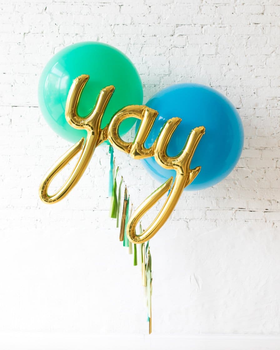 GIFT-Green & Blue Giant Yay Bouquet | Purchase