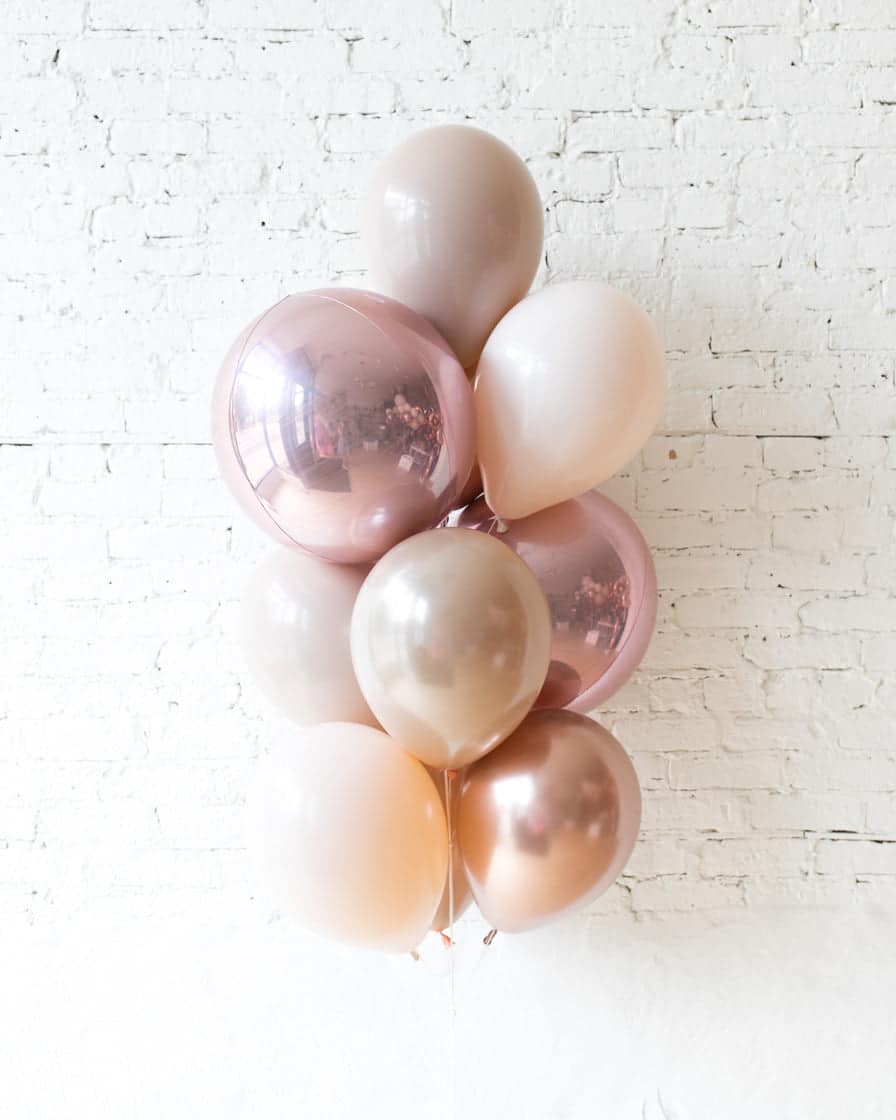 Customizable – Orbs and 11in Balloons – bouquet of 10 | Purchase