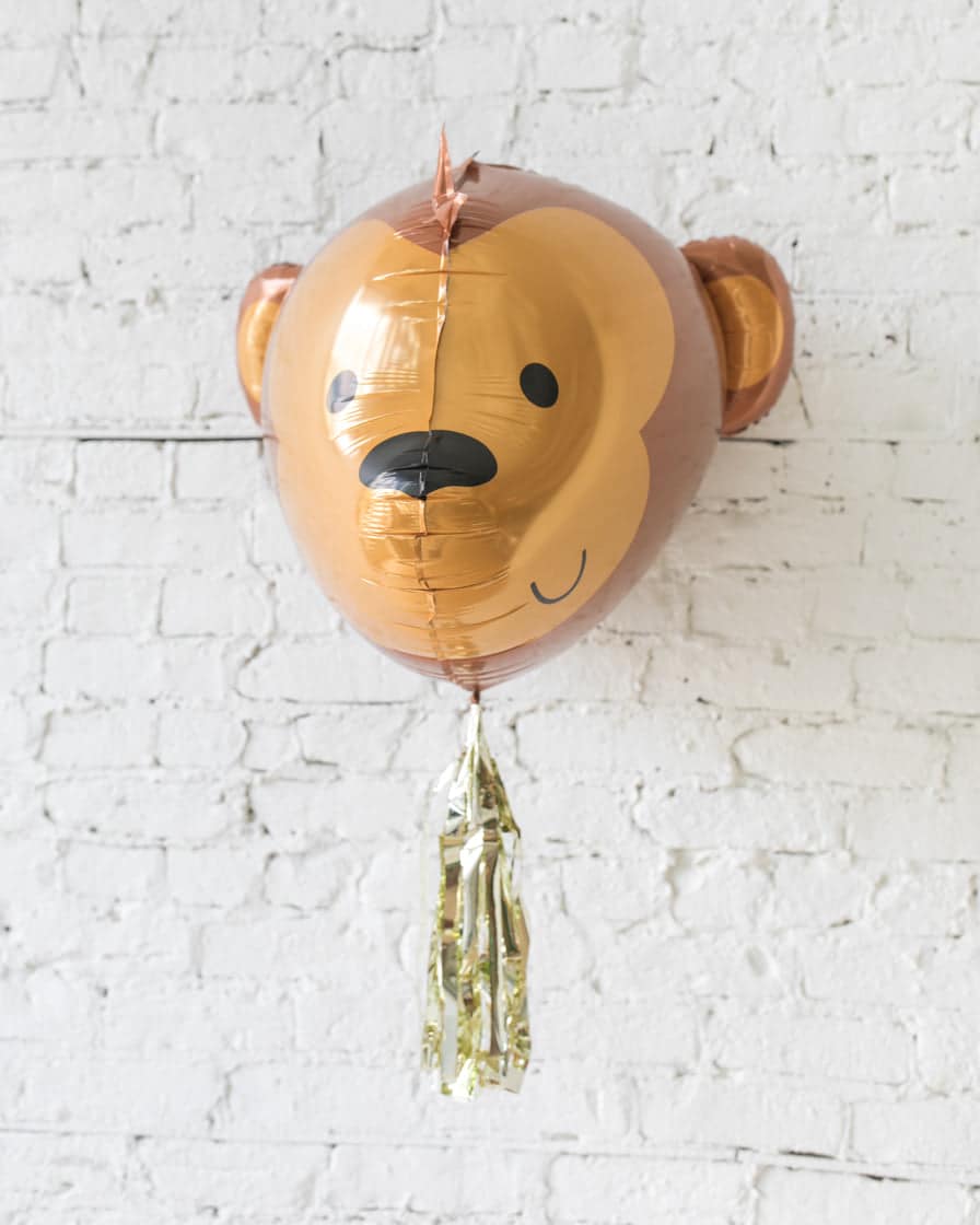 GIFT-29in 3D Monkey Foil Balloon and Gold Skirt | Purchase GIFT-29in 3D Monkey Foil Balloon and Gold Skirt | Purchase