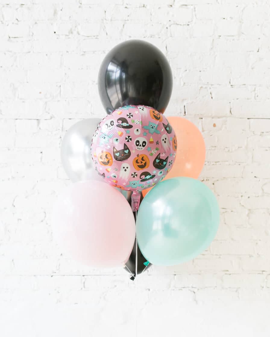Halloween Theme – Foil and 11in Balloons – bouquet of 7 | Purchase