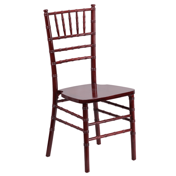 EnvyChair™ Elegant Wood Chiavari Chair - Mahogany | Rental