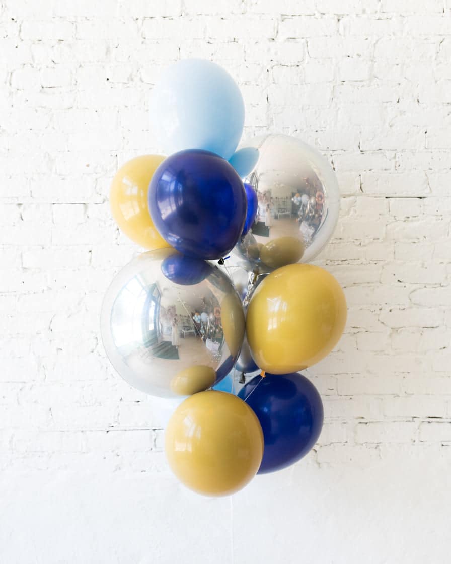 Mid Century Hues – Orbs and 11in Balloons – bouquet of 10 | Purchase