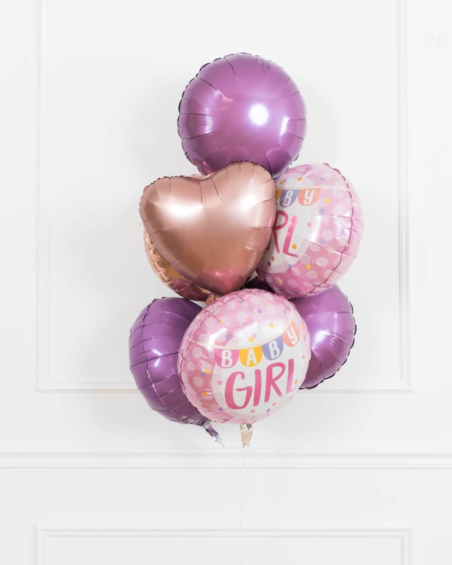 GIFT- Baby Girl Foil Balloon Bouquet | Purchase GIFT- Baby Girl Foil Balloon Bouquet | Purchase