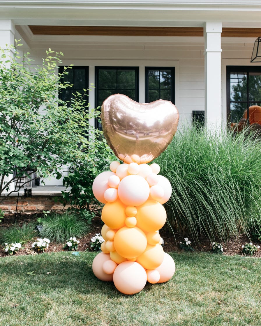 OUTDOOR – Bridal – Balloon Column with Heart Foil – 4ft | Purchase