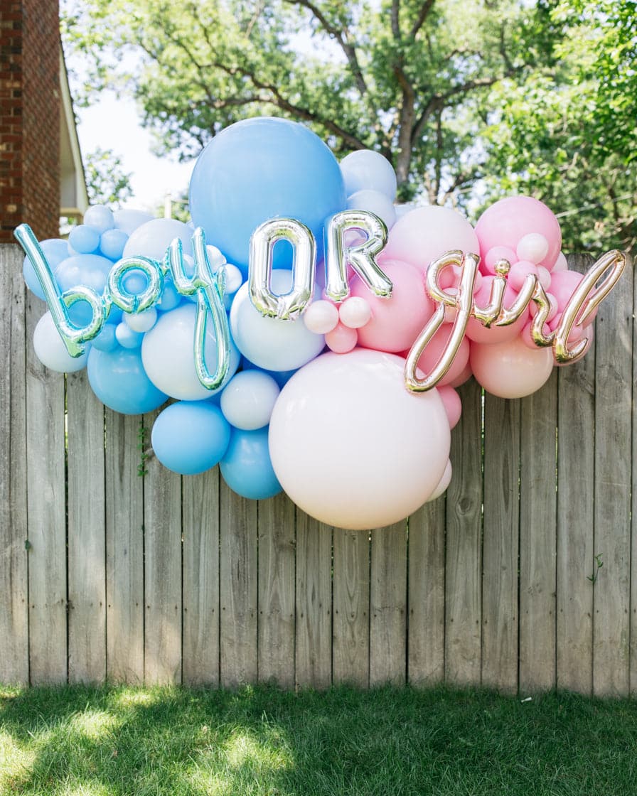 OUTDOOR – Boy or Girl Balloon Install Piece with Foils – 6ft | Purchase