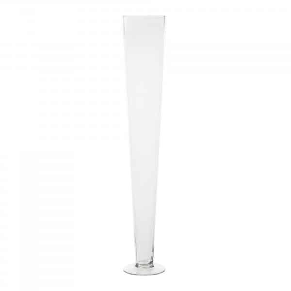 Decostar™ Clear Glass Pilsner Vase 28" - Clear | Rental