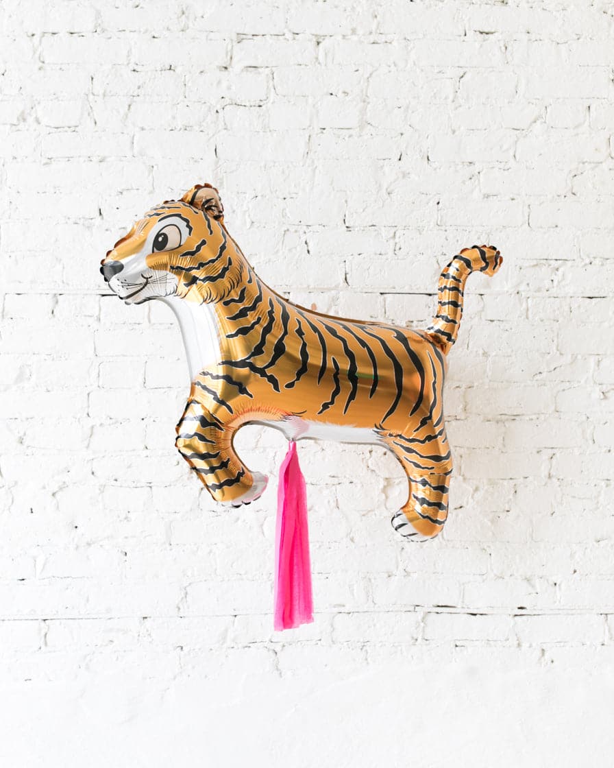 GIFT-41in Tiger Foil Balloon and Bright Pink Skirt | Purchase GIFT-41in Tiger Foil Balloon and Bright Pink Skirt | Purchase