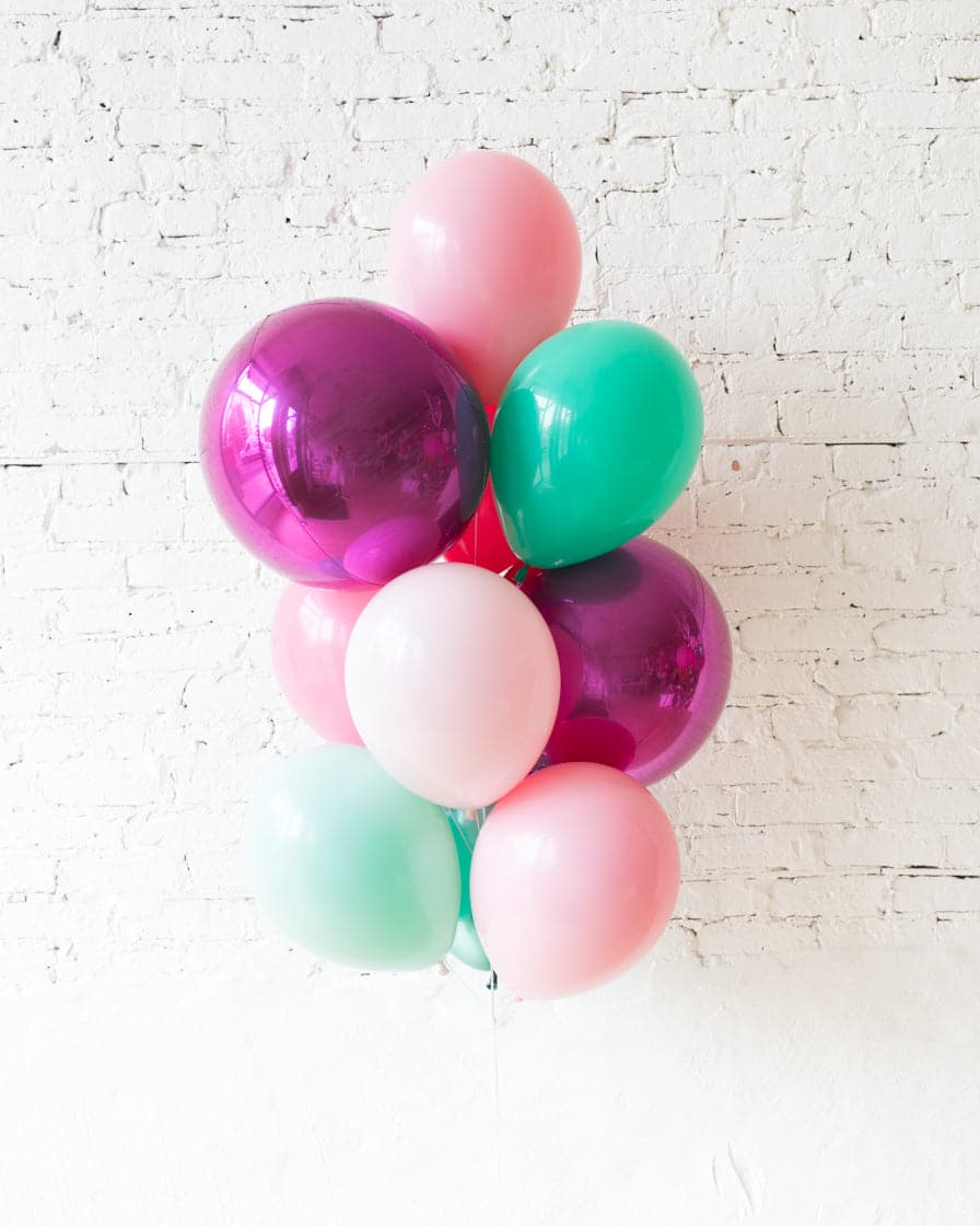 Flamingo Fling – Orbs and 11in Balloons – bouquet of 10 | Purchase